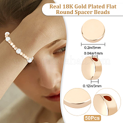 50Pcs Brass Spacer Beads&nbsp;KK-BBC0002-58