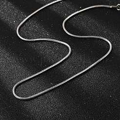 Tarnish Resistant 304 Stainless Steel Snake Chain Necklaces&nbsp;STAS-M174-017P