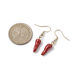 Alloy Enamel Chili Dangle Earring&nbsp;EJEW-JE05762