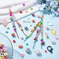 Sports Theme DIY Keychain Making Kits&nbsp;DIY-SP0007-57