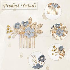 Plastic and Resin and Iron Hairpin Set&nbsp;OHAR-WH20020-04C