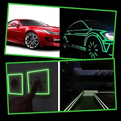 10M Luminous PET Adhesive Tape for Stage&nbsp;AJEW-SP0002-35A-01