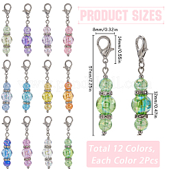 Acrylic Pendant Locking Stitch Markers&nbsp;HJEW-SC00081