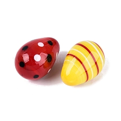 24Pcs Handmade Lampwork Egg Display Decorations&nbsp;LAMP-N034-29