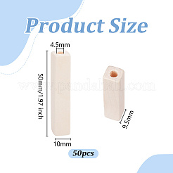 50Pcs Wood Beads&nbsp;WOOD-OC0004-18