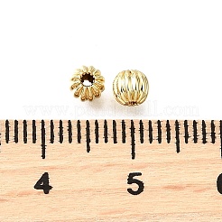 Brass Corrugated Beads&nbsp;KK-V011-01A-G