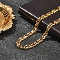 6MM 304 Stainless Steel Cuban Link Chain Necklaces for Women&nbsp;NJEW-B131-04G