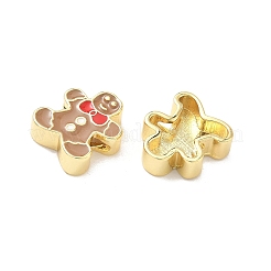 Christmas Brass Enamel Beads&nbsp;KK-I474-G20