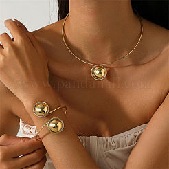 Zinc Alloy Choker & Cuff Bangles Sets&nbsp;FS-WGEFCD5-03
