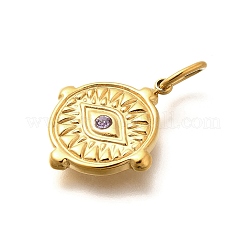 304 Stainless Steel Rhinestone Pendants&nbsp;STAS-M109-08G