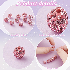 100Pcs Polymer Clay Pave Good Quality Rhinestone Beads&nbsp;FIND-PH0022-39