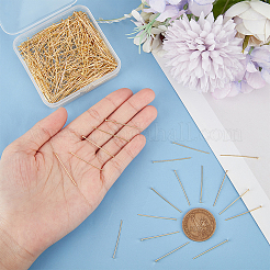 4 Bags Brass Flat Head Pins&nbsp;FIND-BC0005-21G