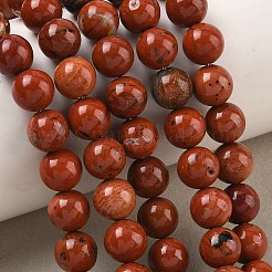 Natural Red Jasper Bead Strands&nbsp;G-K153-B19-8mm