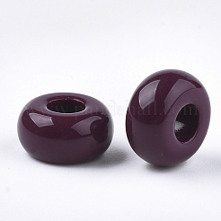 Opaque Acrylic European Beads&nbsp;X-SACR-T344-06D