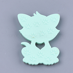 Food Grade Eco-Friendly Silicone Kitten Cabochons&nbsp;SIL-T052-08C
