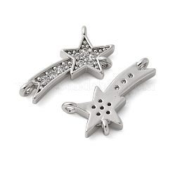 Brass Micro Pave Cubic Zirconia Pendants&nbsp;KK-U056-57P