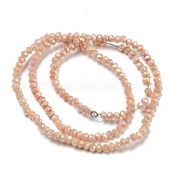Opaque Baking Paint Glass Beads Strands&nbsp;DGLA-F002-03F