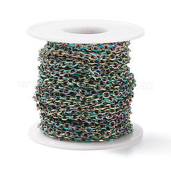 Ion Plating(IP)  Rainbow Color 304 Stainless Steel Cable Chains&nbsp;CHS-H007-03M