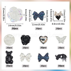 11 Styles Transparent & Opaque Resin Cabochons&nbsp;RESI-SP0001-06