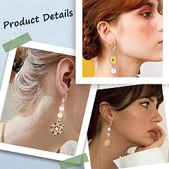 3 Style 304 Stainless Steel Leverback Earring Findings&nbsp;STAS-SC0007-58G
