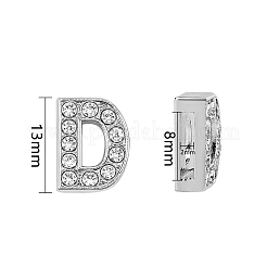 2 Sets 2 Styles Eco-Friendly Zinc Alloy Slide Charms&nbsp;ALRI-SZ0001-02