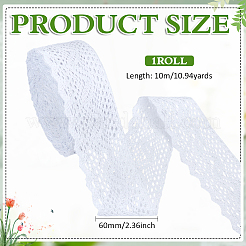 Cotton Lace Ribbon&nbsp;SRIB-WH0011-489A