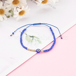 Adjustable Nylon Cord Braided Bead Bracelets&nbsp;BJEW-JB06023-03
