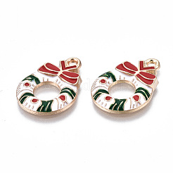 Eco-Friendly Alloy Enamel Pendants&nbsp;ENAM-Q437-071-NR