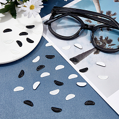 24 Pairs 2 Colors Silicone D-shaped Eyeglass Nose Pads&nbsp;KY-GF0001-20