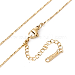 Fern Green Rhinestone Rectangle Pendant Necklace with Twist Rope Chains&nbsp;NJEW-G074-46G