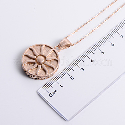 Vintage Stainless Steel Sun Pendant Necklaces for Men&nbsp;OY6556