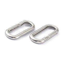 Rack Plating Brass Keychain Clasps&nbsp;KK-B046-01P