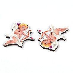 Printed Wood Pendants&nbsp;WOOD-T032-04Q