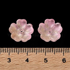 Dyed & Heated Gradient Color Glass Bead Cap&nbsp;GLAA-D307-01