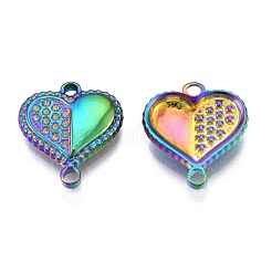 Rack Plating Rainbow Color Alloy Connector Rhinestone Settings&nbsp;PALLOY-N163-185