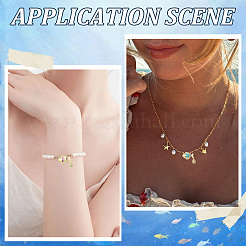 8Pcs 2 Colors Brass Micro Pave Cubic Zirconia Pendants&nbsp;KK-CJ0004-32