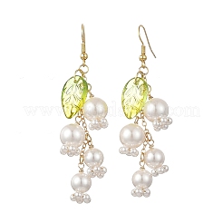 Shell Pearl & Glass Dangle Earrings&nbsp;EJEW-TA00821