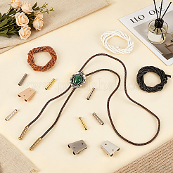 8Pcs 4 Colors Retro Zinc Alloy Cord Ends&nbsp;FIND-NB0007-58