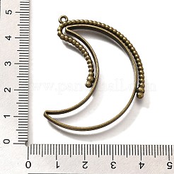 Alloy Open Back Bezel Pendants&nbsp;PALLOY-I223-04AB