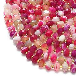 Natural Banded Agate Beads Strands&nbsp;G-P573-A08-01