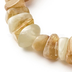 Natural Xinyu Jade Chip Beads Stretch Bracelets for Jewelry Gift&nbsp;BJEW-JB06670