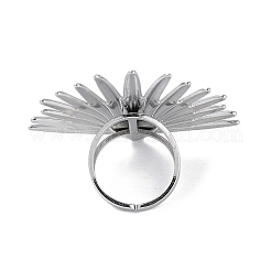 Tarnish Resistant 304 Stainless Steel Open Cuff Ring Components&nbsp;STAS-308-08P