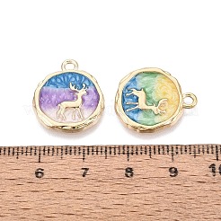 Alloy Enamel Pendants&nbsp;ENAM-N069-16KCG