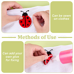 12Pcs Ladybug Computerized Embroidery Cloth Iron on/Sew on Patches&nbsp;PATC-FG0003-67