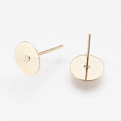304 Stainless Steel Stud Earring Findings&nbsp;STAS-G134-03G-8mm
