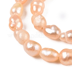 Natural Cultured Freshwater Pearl Beads Strands&nbsp;PEAR-N012-02H-03
