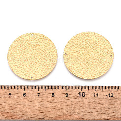 304 Stainless Steel Textured Connector Charms&nbsp;STAS-N116-01G