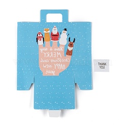 Christmas Theme Rectangle Foldable Creative Kraft Paper Gift Bag&nbsp;CON-B002-02D