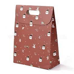 Christmas Themed Pattern Rectangle Kraft Paper Flip Bags&nbsp;CARB-L008-02L-01