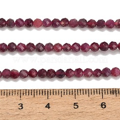 Natural Red Tourmaline Beads Strands&nbsp;GG-CBA77FB-B01-3mm-B